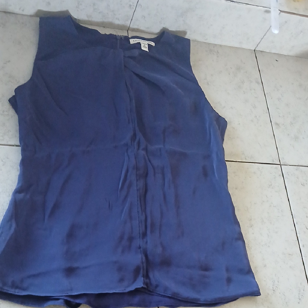 Banana Republic Navy Sleeveless Blouse